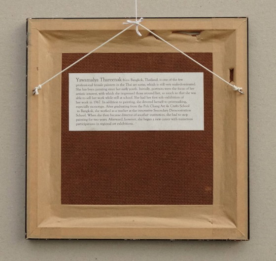 Image 1 of Junge Frau m. Blumen, Bangkok, Thailand 1975, young woman with a bouquet of flowers 