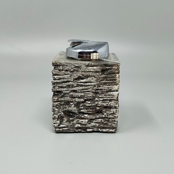 Image 1 of 1970s Gorgeous Brutalist Smoking Set. Made in Italy