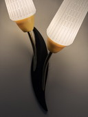 2x vintage retro wall lamps