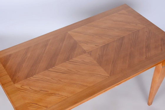 Restored Art Deco Folding Table, by J. Leleu, Oak, Spruce, France, 1920s – Dining tables, Metal, Wood (photo 17 of 18)