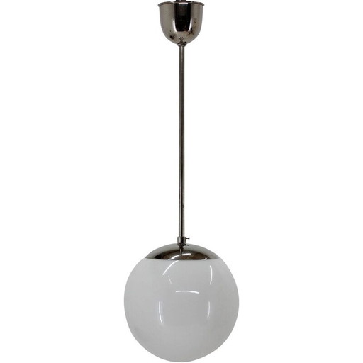 Pendentif Bauhaus chromé vintage 1930s