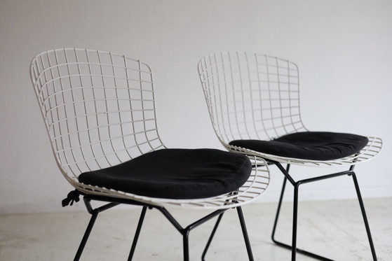 Set di 2 sedie Wire vintage 420, Harry Bertoia – Knoll, Sedie da pranzo, Ferro (photo 2 of 5)
