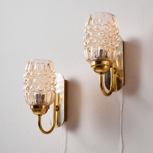 Lámpara de pared de cristal MK10821 de Helena Tynell para Limburg, juego de 2 – Glashütte Limburg, wandlampen (photo 2 of 18)