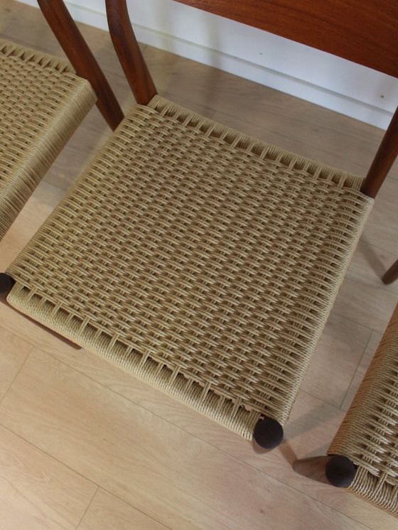 Image 1 of 4 sedie da pranzo Fristho in corda di carta