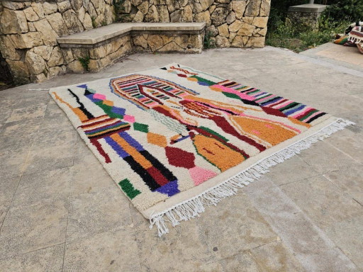 Elegante alfombra marroquí de 220 cm x 270 cm. – vloerkleden en tapijten, Cotton (photo 2 of 8)