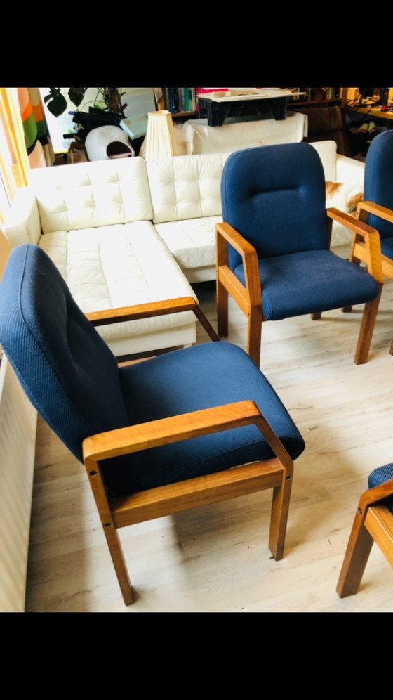 Image 1 of Midcentury fauteuil teak Deens design vergaderstoel 6 stuks 