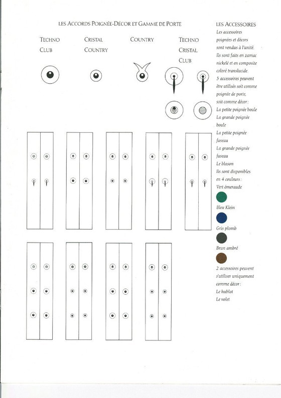 Image 1 of set Starck for Kazed folding doors