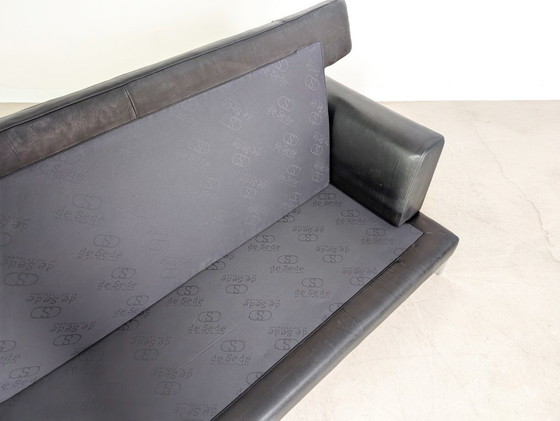 Image 1 of Divano originale de Sede DS-0040 in pelle, due posti, nero