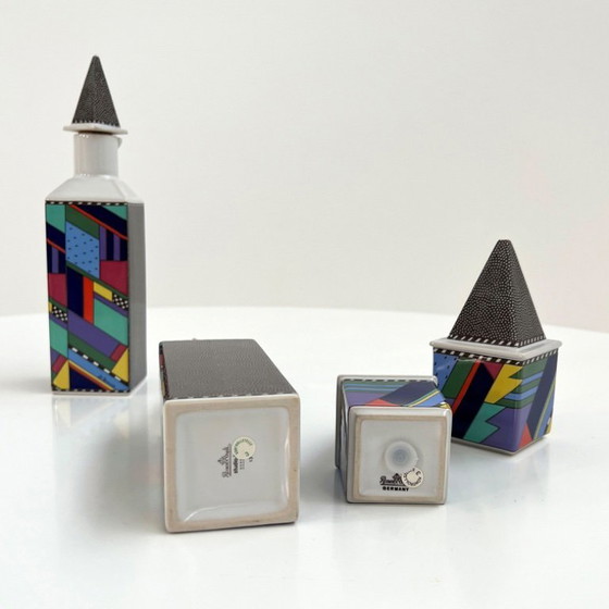 Image 1 of Öl-Essig-Pfeffer-Salz-Set Metropol von Barbara Brenner für Rosenthal, 1990er Jahre