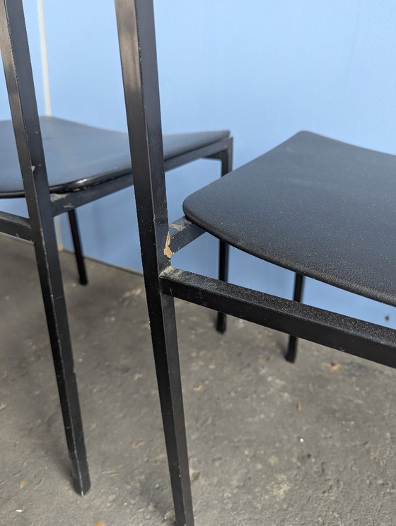 Image 1 of 3x midcentury stoel, teak/staal, 1960s