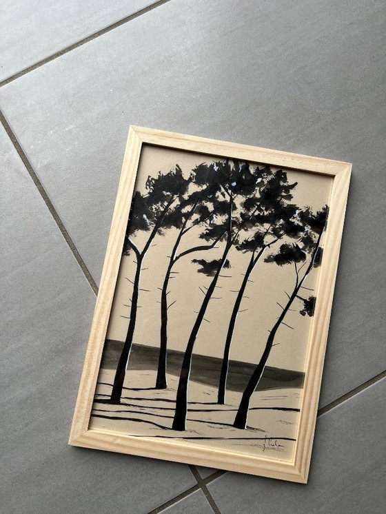 Image 1 of India ink on natural paper.  Format 30x21cm.