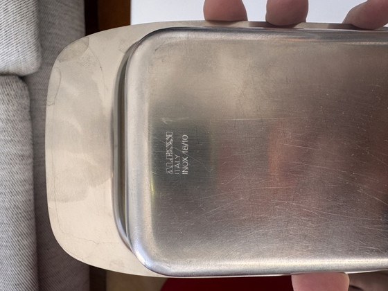 Image 1 of Burriera disegnata da Michael Graves per Alessi - acciaio inox 18/10