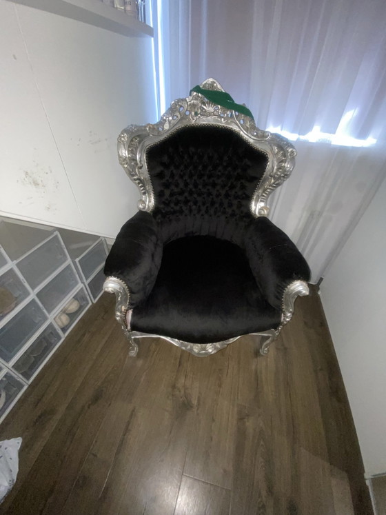 Baroque Armchair Silver – Other (photo 2 of 12)