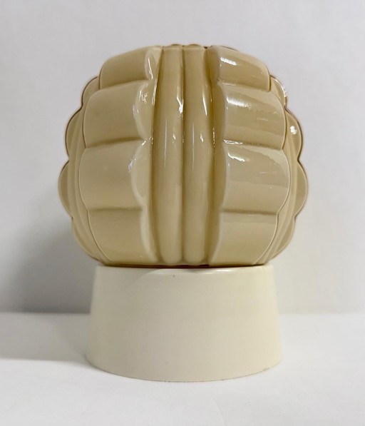 Crème geblokte Thabur plafondlamp Art Deco antieke lamp