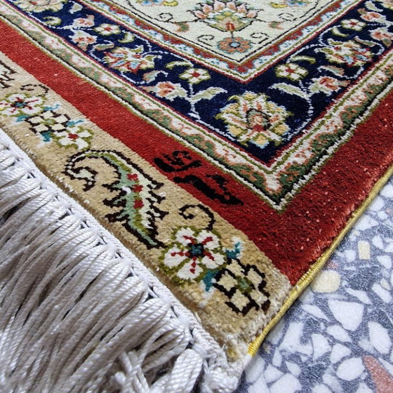 Alfombra de seda Hereke firmada – 246 × 175 cm – Wool (photo 6 of 7)