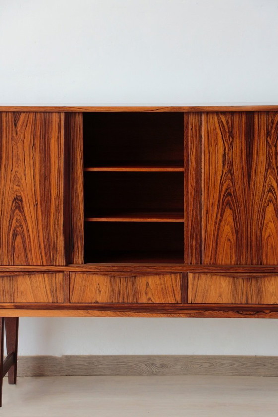 Image 1 of Skandinavisches Highboard aus Palisanderholz – Entwurf von E.W. Bach (1960er Jahre)