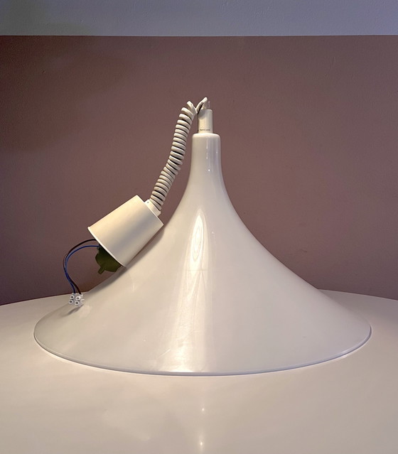 Image 1 of Harco Loor Design - Trumpet Shaped Hanging Pedant - White hanging lamp trumpet vintage flower 