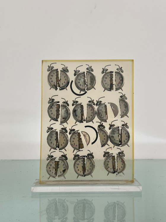 Image 1 of Fenandez ARMAN - Sculpture, Untitled (Alarm Clocks) - 43 cm - Resin - 2000