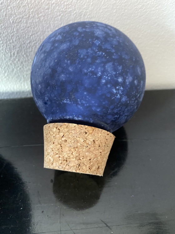 Giant Blue Glass Bottle Handmade in Spain – Decorative Objects (photo 13 of 15)