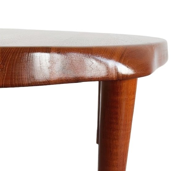 Image 1 of Tavolino da caffè rotondo in teak di design danese di metà secolo, John Boné Mikael Laursen, anni '60