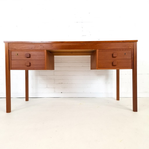 Vintage Domino Møbler Schreibtisch aus Teakholz, dänisches Design der 1960er Jahre