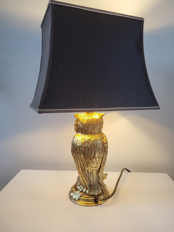 Image 1 of Vintage Uilenlamp Deknudt, L&L WMC – Loevsky & Loevsky, Gesigneerd