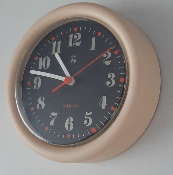 Image 1 of Vintage wall clock Philips 1970s