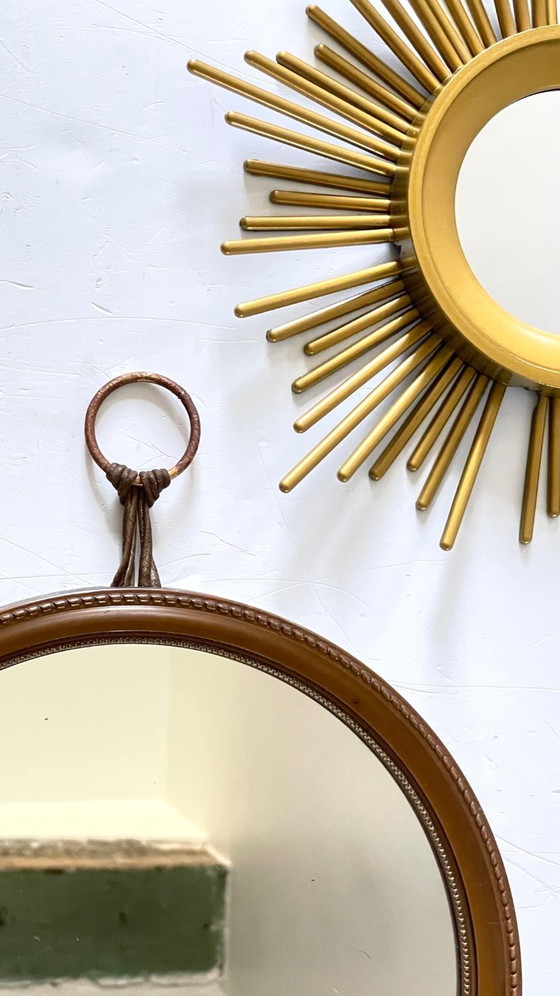 2 Vintage SUN MIRRORS – Wall decoration, Polyester, Glass (photo 7 of 17)