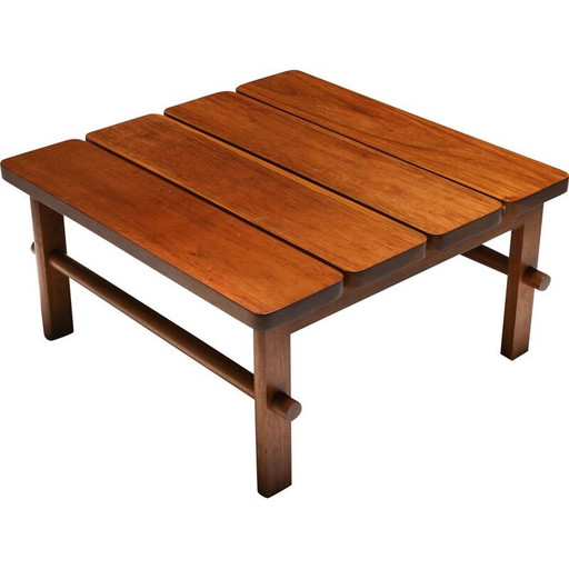Vintage hardhouten salontafel door Joaquim Tenreiro, Brazilië 1960
