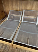 2 vintage Auping Auronde bedden (laag)