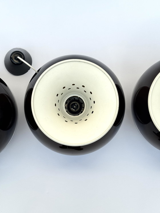 Image 1 of Lampade a sospensione Dijkstra Globe, set di tre, stile spaziale, futuristico