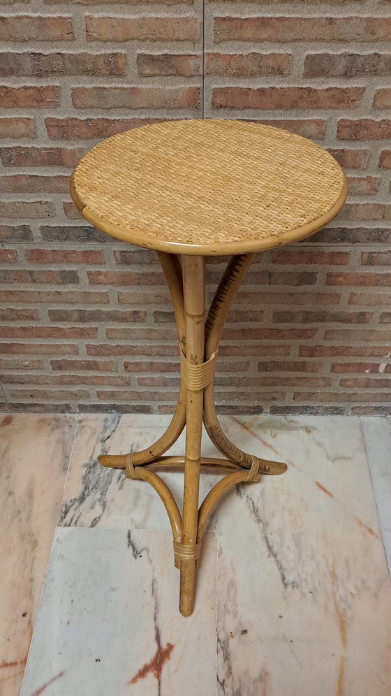 Bamboe Sokkel – Bijzettafels, Rotan (photo 3 of 8)