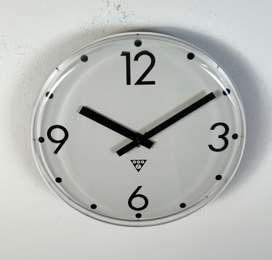 Image 1 of Vintage Office Wall Clock from Pragotron, 1980s