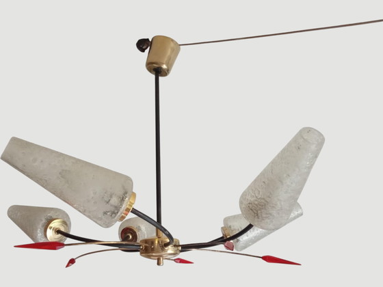 Image 1 of Lampadario Art déco a ragno