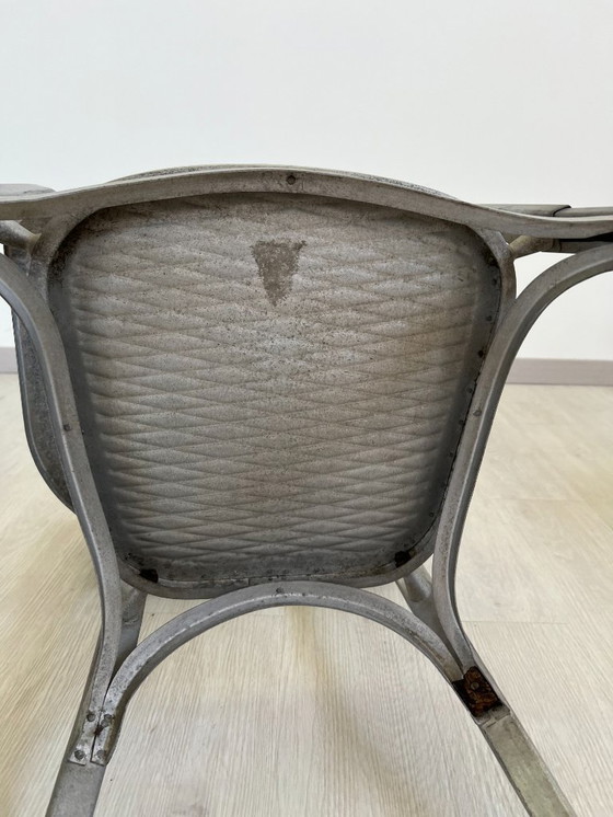 Image 1 of Aluminiumstühle - Avec-Plakette « Gaston Viort - Salon de Provence »