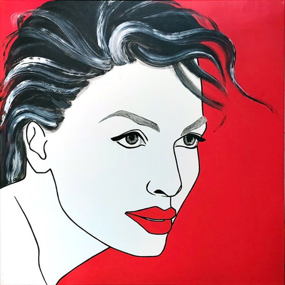 Minerva - Bianca Vellekoop - acrylic - 80 x 80 cm – Paintings & Drawings, Canvas (photo 5 of 5)