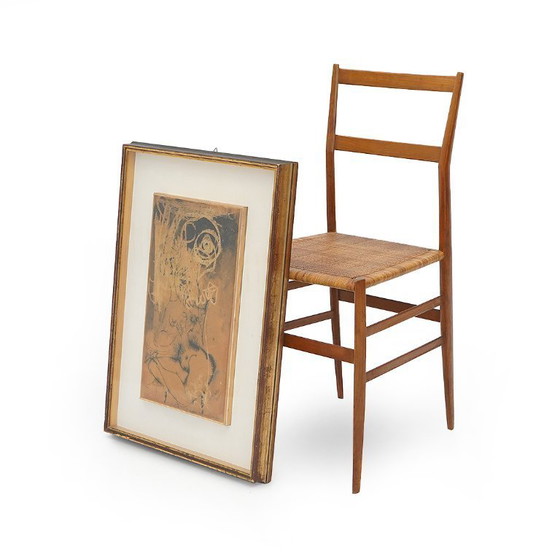 Image 1 of Giovanni Battista de Salvo, ink on masonite, 1950s