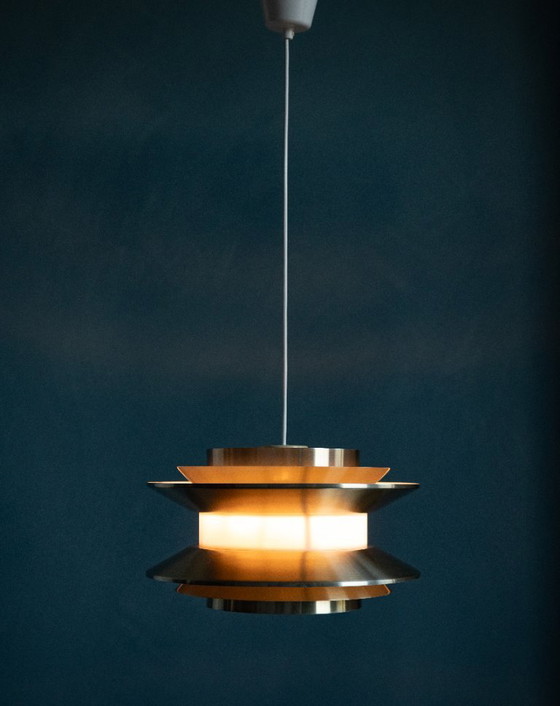 Lampada a sospensione svedese color oro di Carl Thore – Lampade a sospensione, Metal (photo 11 of 11)