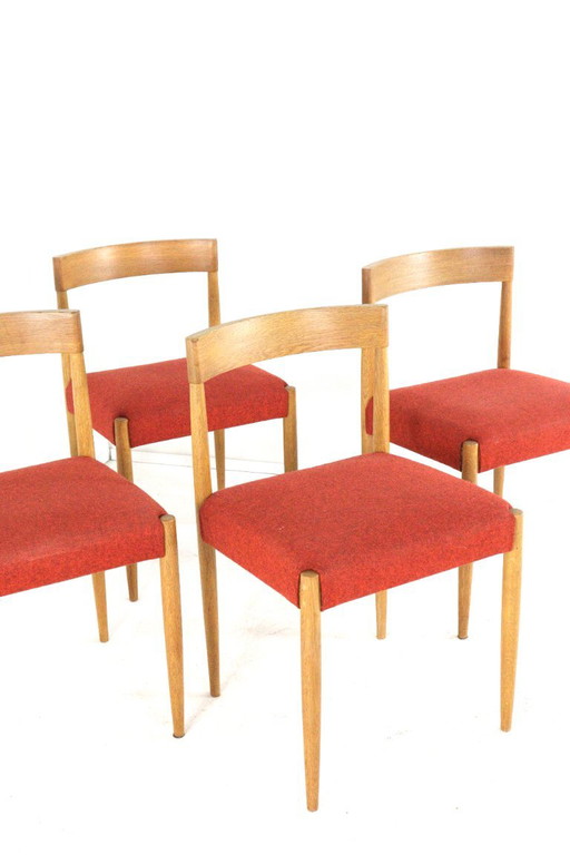 Set 4 Deense Design Stoelen Vintage – eetkamerstoelen, Wood