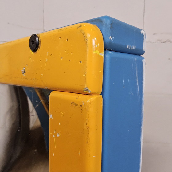 Image 1 of Pannello da parete in legno vintage con gioco McDonald's e specchio ridente