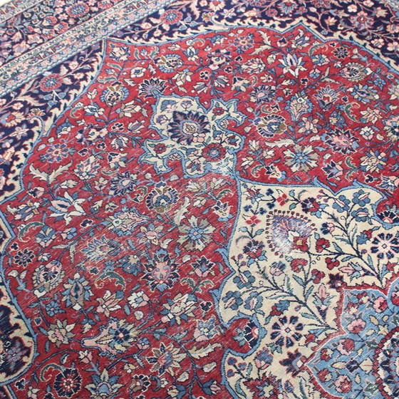 Image 1 of Persian carpet hand-knotted vintage 354x257