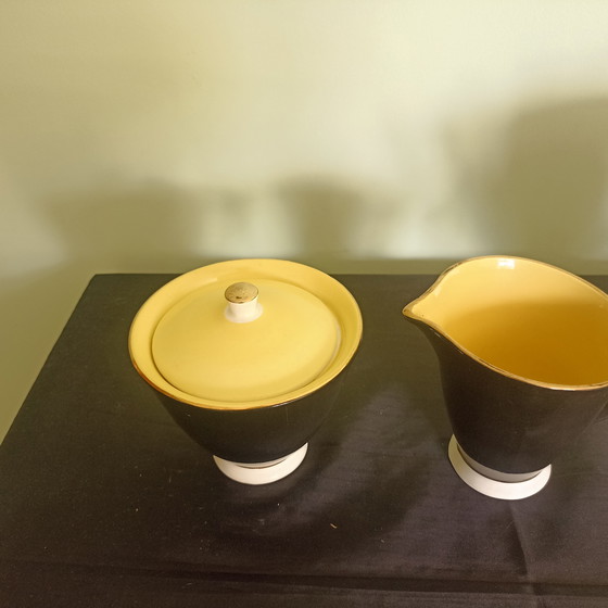 Image 1 of Preciosa vajilla de bistró Art Déco – Digoin & Sarreguemines – Décadas de 1930 a 1950