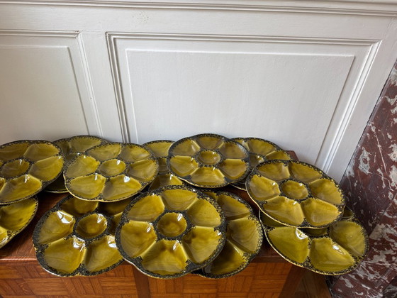 Set of 12 Gien Oyster Plates – Crockery, Ceramic (photo 9 of 20)