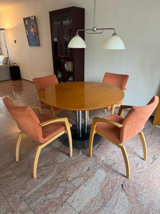 Leolux Trias Dining table – Metal, Wood (photo 2 of 5)