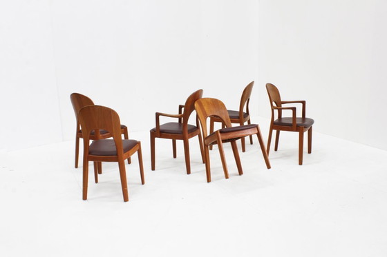 Image 1 of Vintage Danish Dining Chairs by Niels Koefoed for Koefoeds Hornslet, Set of 6