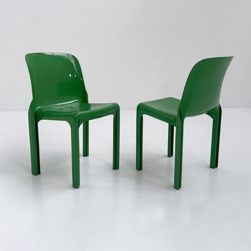 Chaise Selene verte par Vico Magistretti pour Artemide, 1970