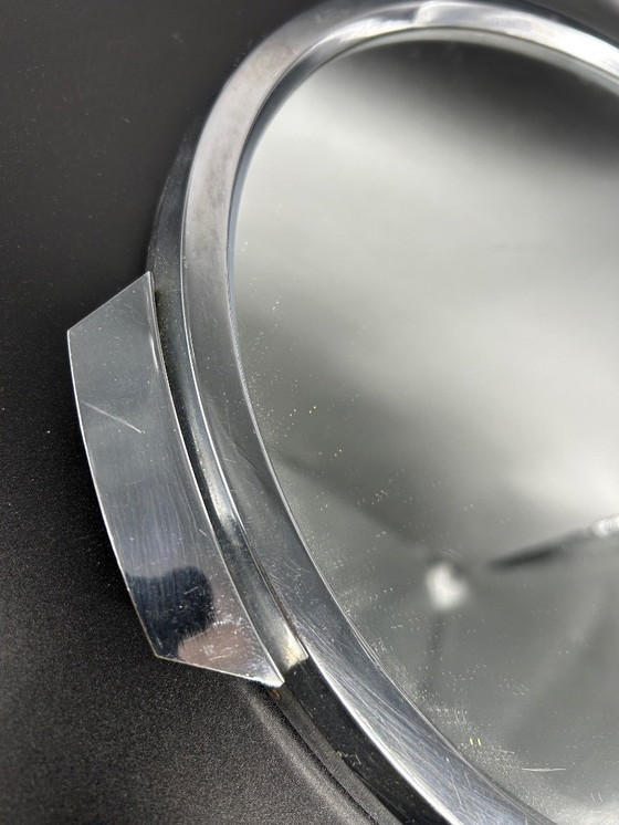 Image 1 of Specchio Art Déco e vassoio cromato