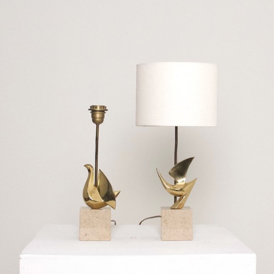 Image 1 of Luxurious French sculptural vintage Philippe Jean table lamp