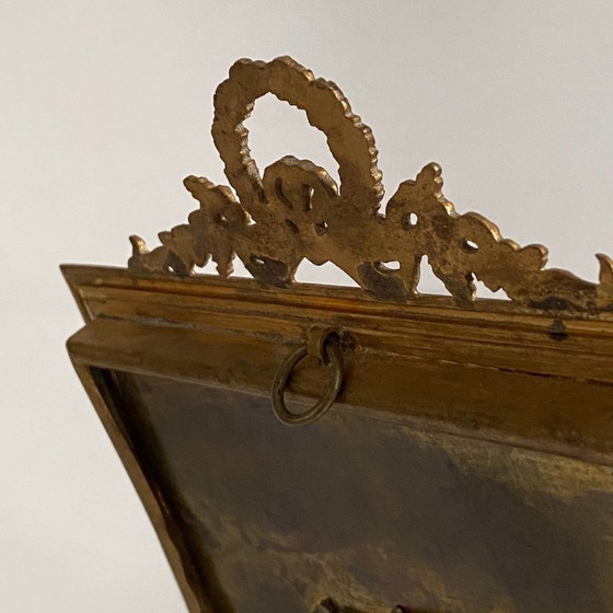 Image 1 of Cornice portafoto in bronzo in stile Luigi XVI del XIX secolo