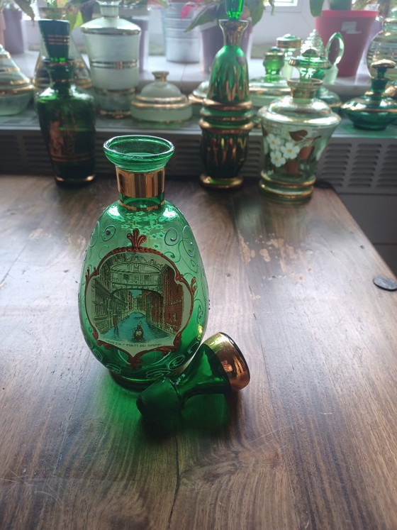 Vintage Murano Glazen Karaf Venetië (23x10 cm) – Mazzega, Glazen & Karaffen, Gold, Murano Glass (photo 5 of 5)